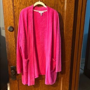 Isaac Mizrahi Vibrant Pink Cardigan